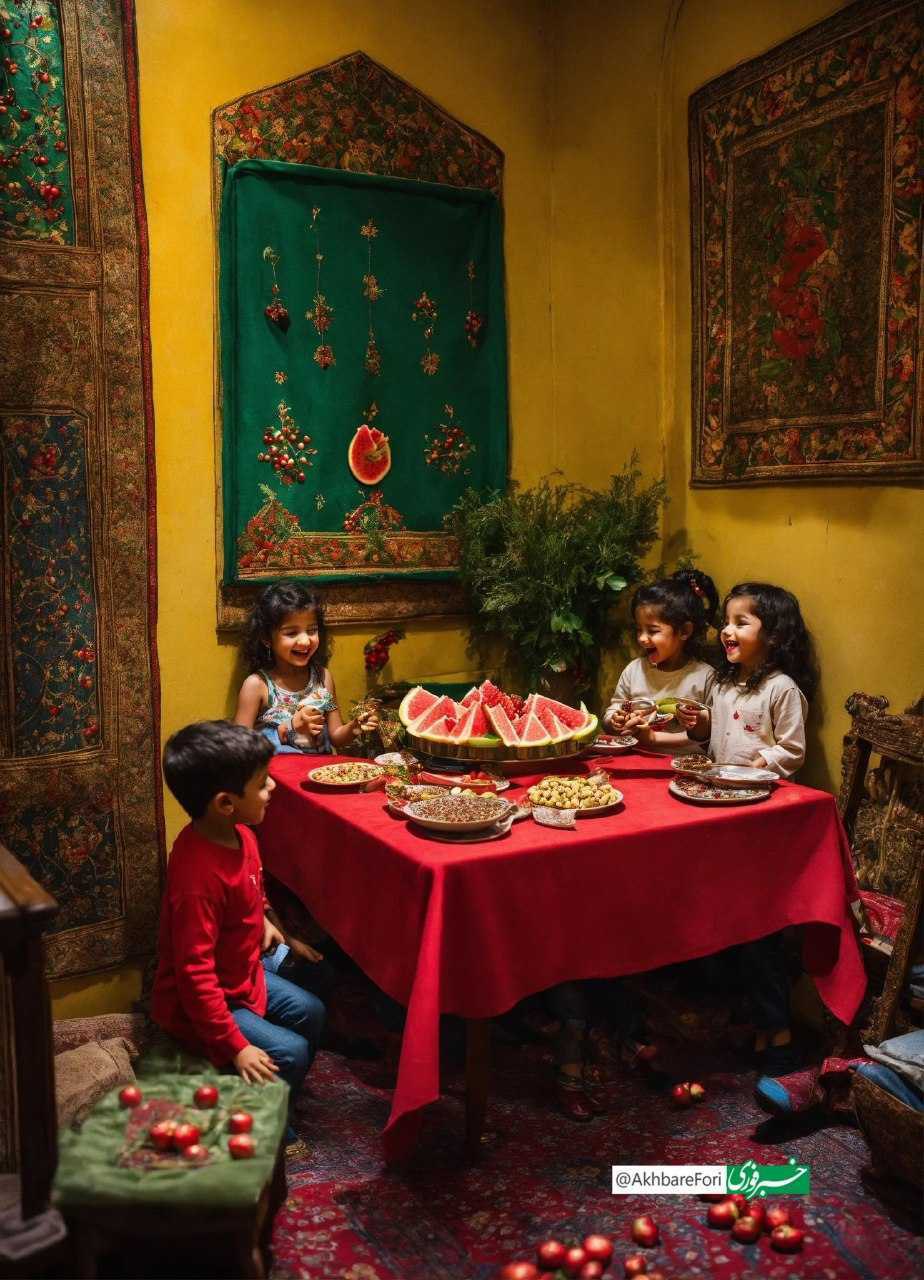 تصاویری زیبا از یلدا در ایران که واقعیت ندارد