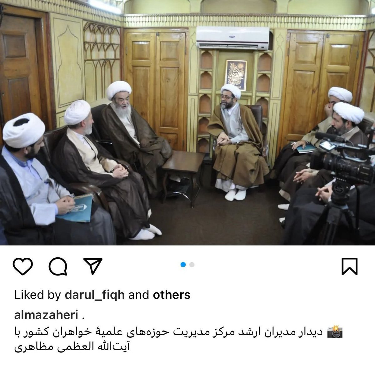 جلسه خبرساز چند روحانی مرد از حوزه علمیه خواهران