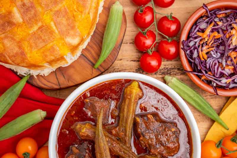 خورشت-بامیه-دستور-پخت