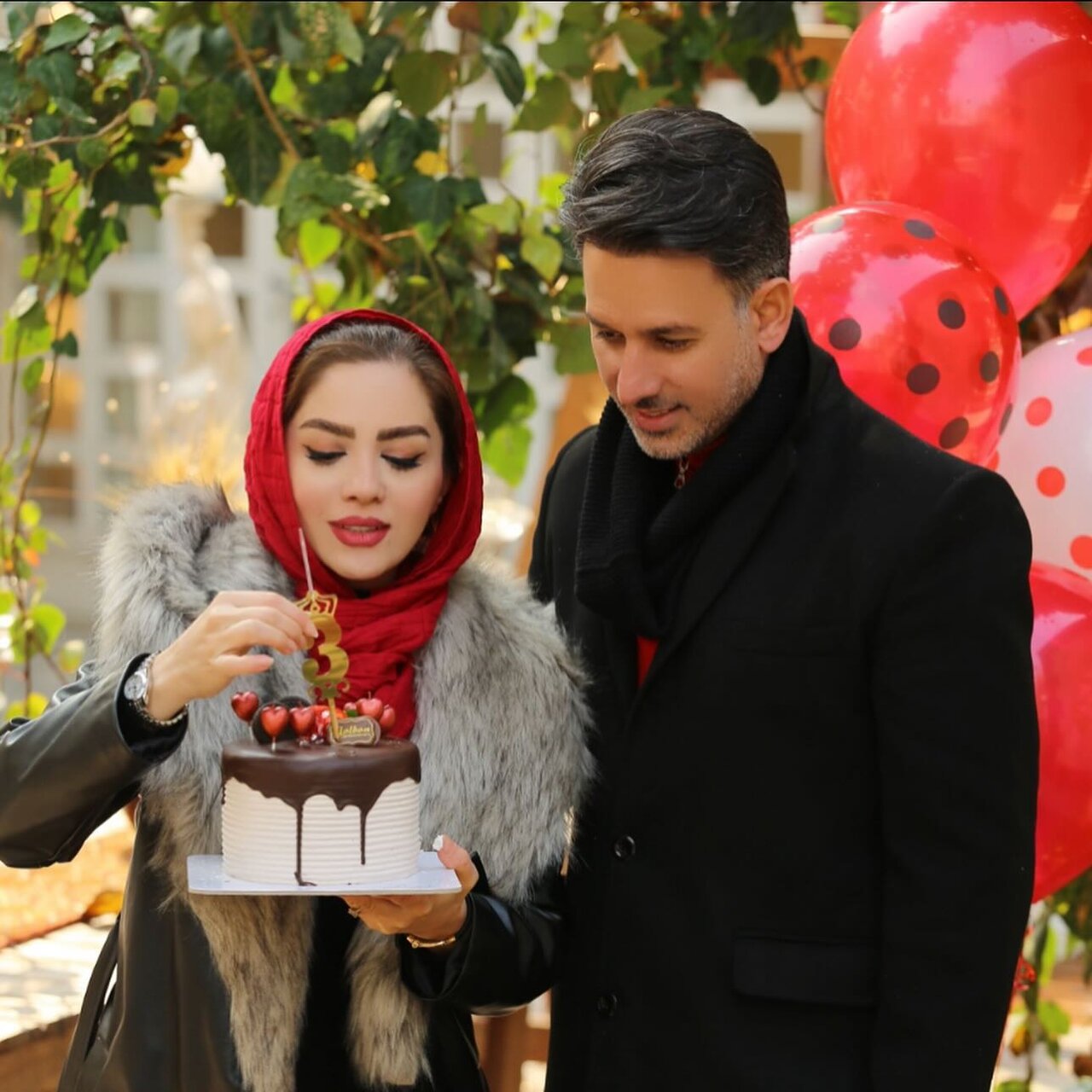 تصاویر عاشقانه از سالگرد ازدواج مجری تلویزیون