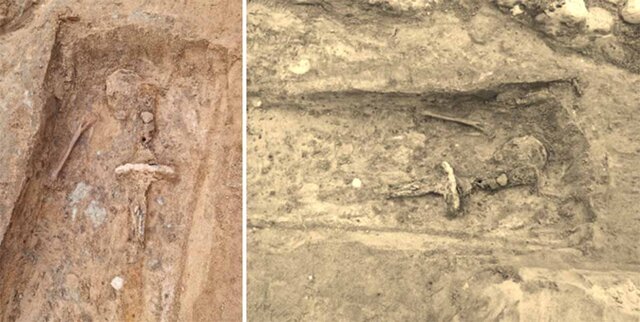 کشف یک شی‌ نادر در قبر باستانی