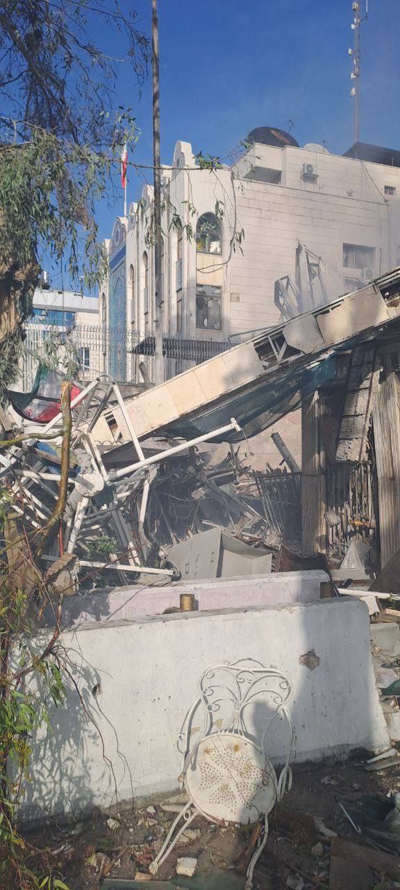 اولین تصاویر از حمله مرگبار اسرائیل به سفارت ایران در دمشق