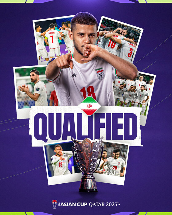 گاف عجیب AFC در پوستر تبریک پیروزی ایران