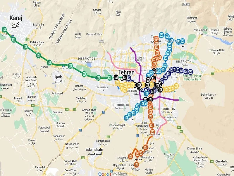 نقشه متروی تهران تغییر می‌کند!