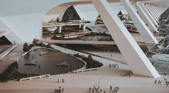 طرح رویایی و خیره‌کننده فرودگاه جدید عربستان