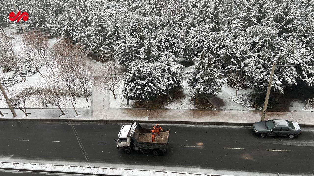  برف تهران را سفیدپوش کرد