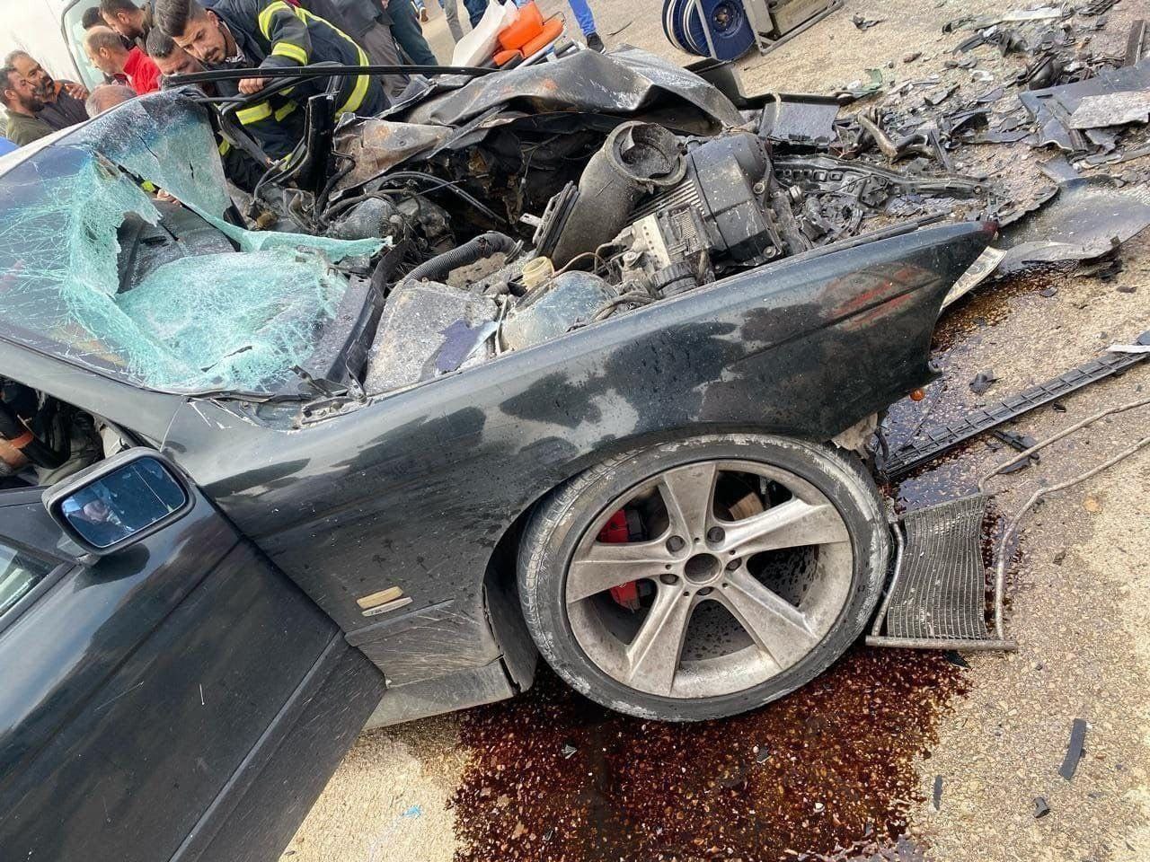 تصاویری تازه از حمله به خودرویی در جنوب لبنان