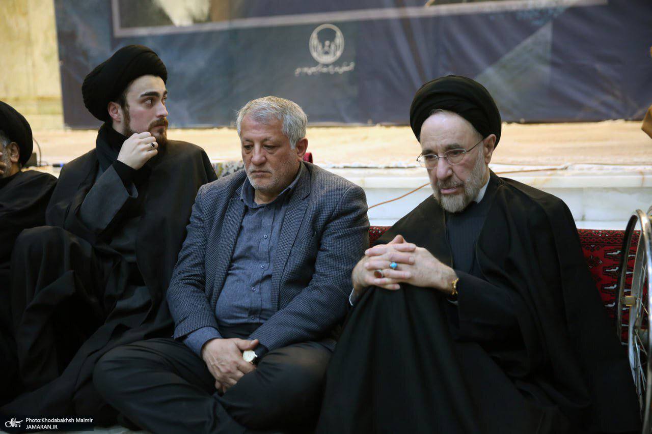 تصاویری تازه از محمد خاتمی و محسن هاشمی در یک مراسم 