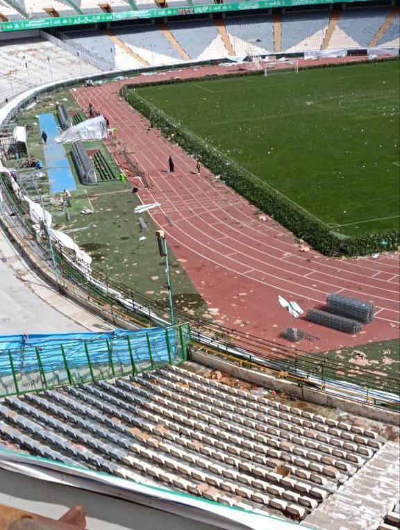 اوضاع عجیب ورزشگاه آزادی بعد از مراسم مذهبی