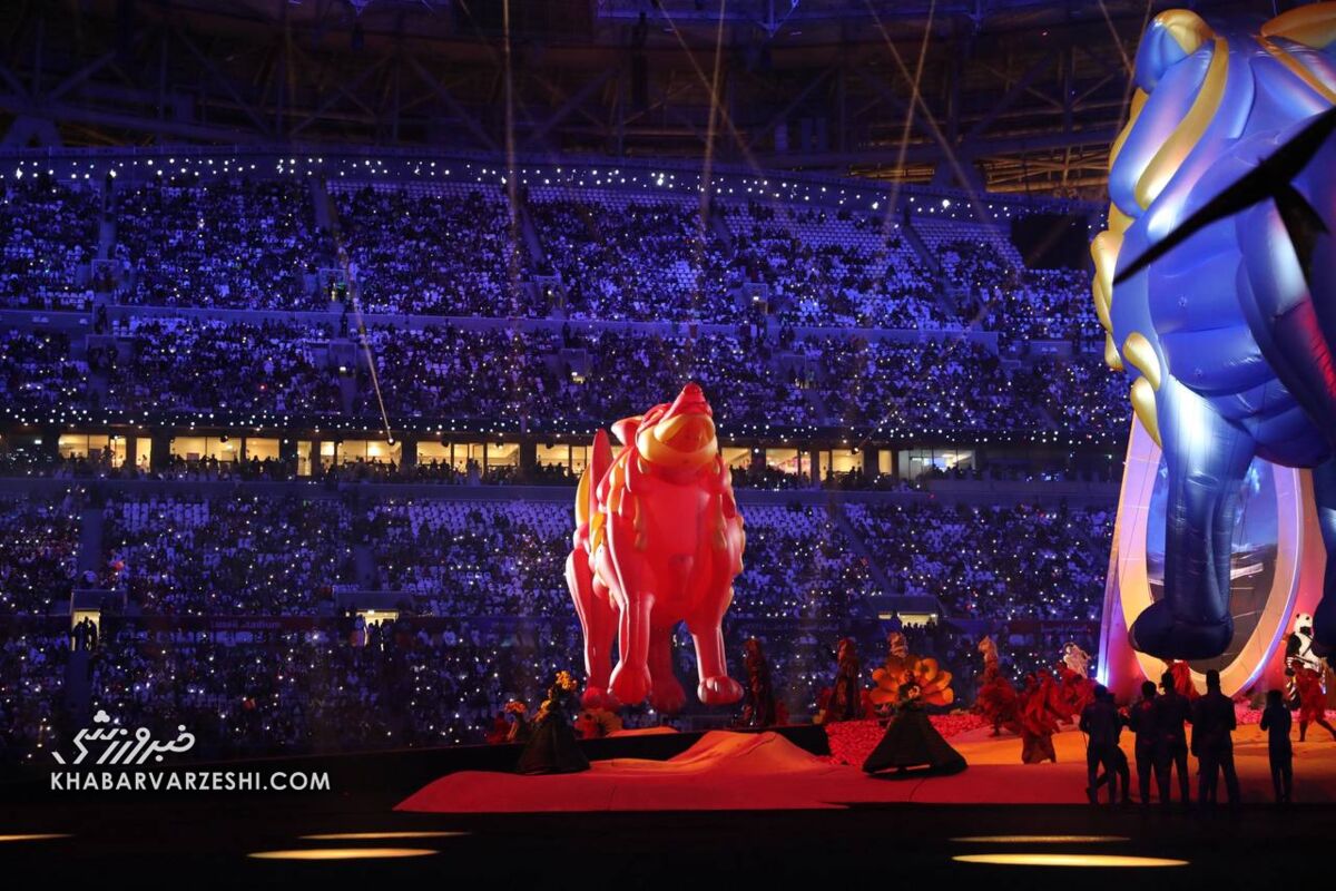 نمایی دیگر از افتتاحیه‌ جام ملت‌های آسیا