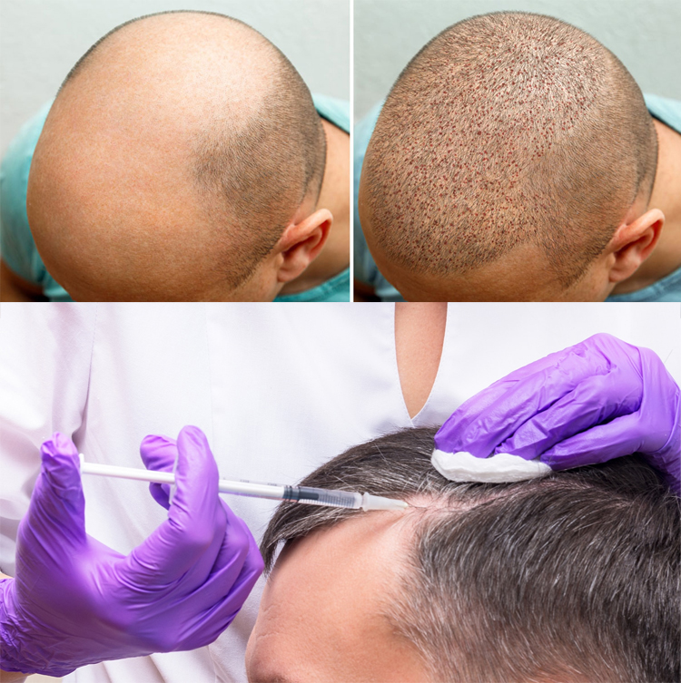 روش انجام پی آر پی بعد از کاشت مو