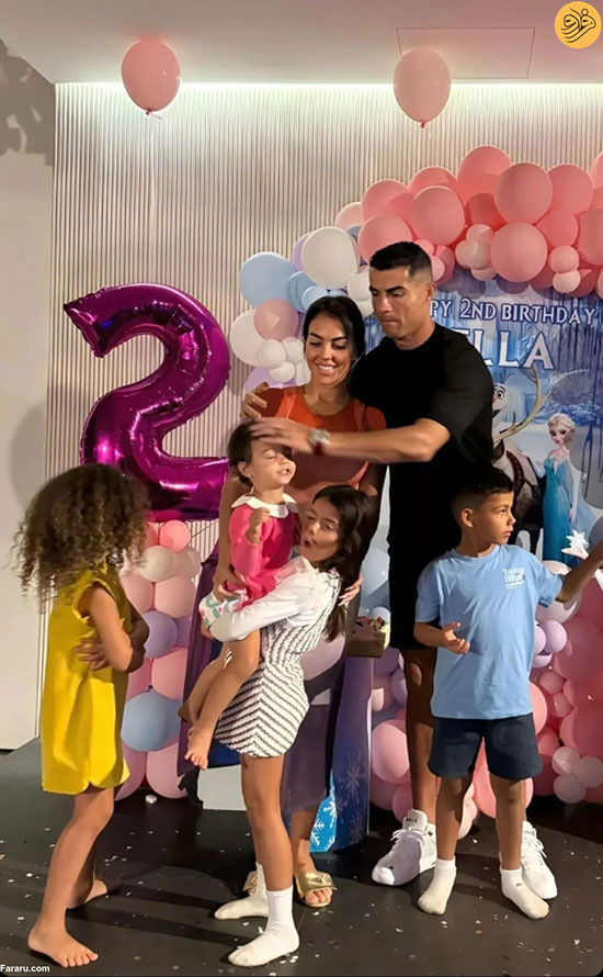 جشن تولد کاملا معمولی رونالدو برای دخترش