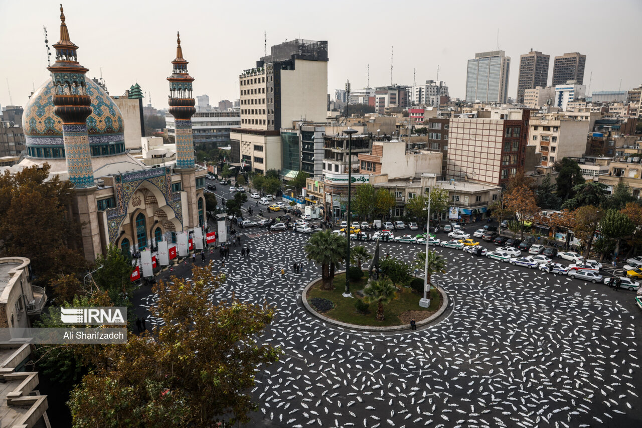 میدان فلسطینِ تهران، قرق این اثر هنری شد