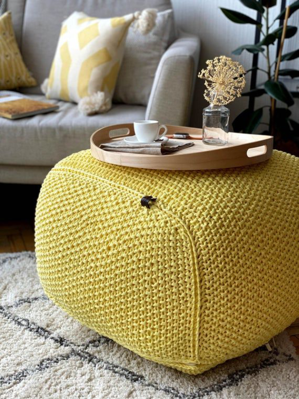Lemon-bright-knitted-pouf-Coffee-table-Square-pouf-Floor-pouf-ottoman-Crochet-pouf-Knit-pouf-Knitte