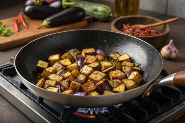 large-frying-pan-on-gas-stove-cubed-eggplants-tu