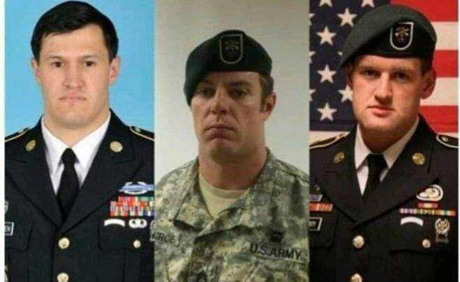 تصویر سه آمریکایی کشته‌شده در حمله پهپادی