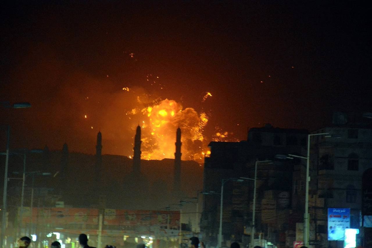 تصاویر آخرالزمانی از حملات آمریکا و بریتانیا به یمن 