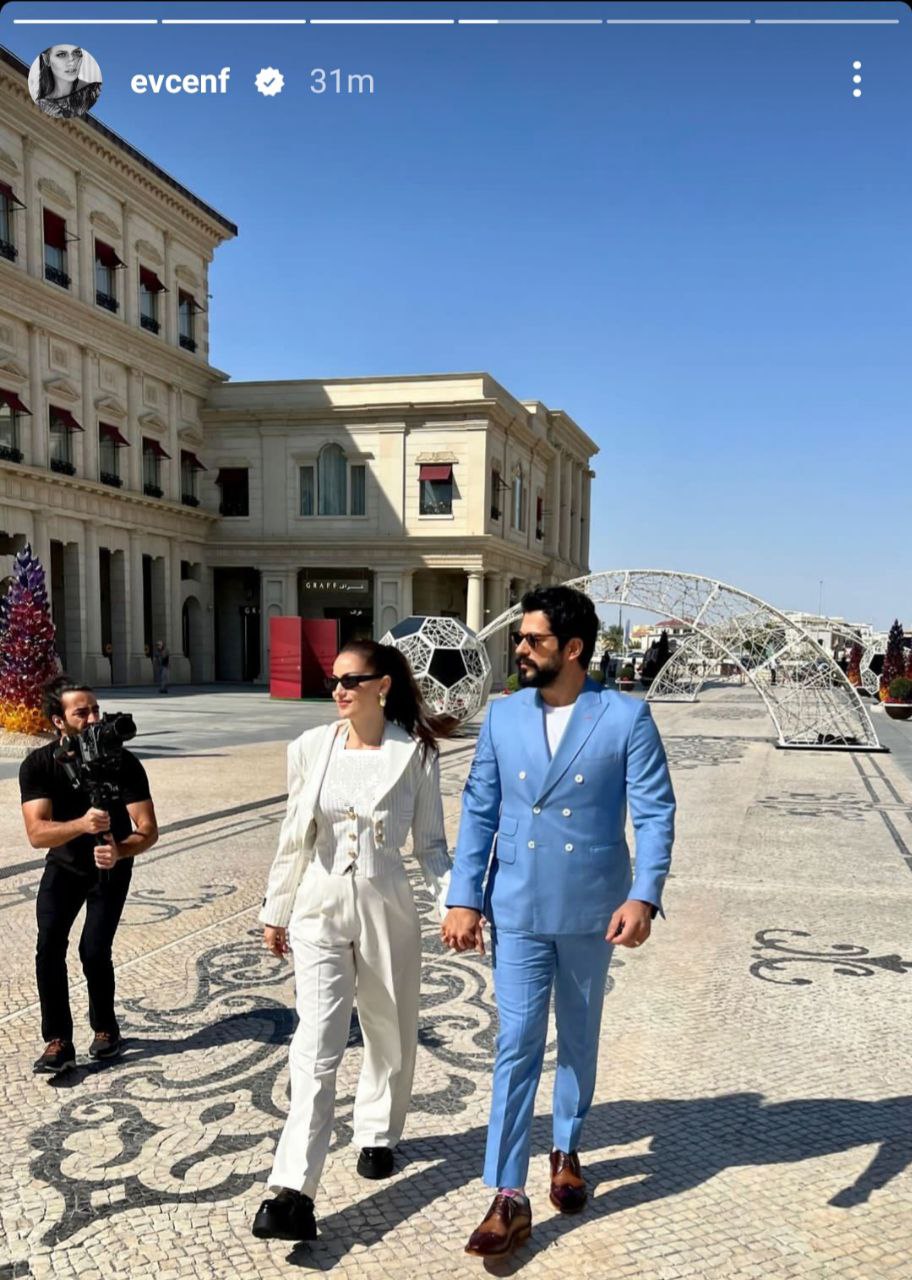 حضور غافلگیرکننده زوج مشهور ترک در قطر 