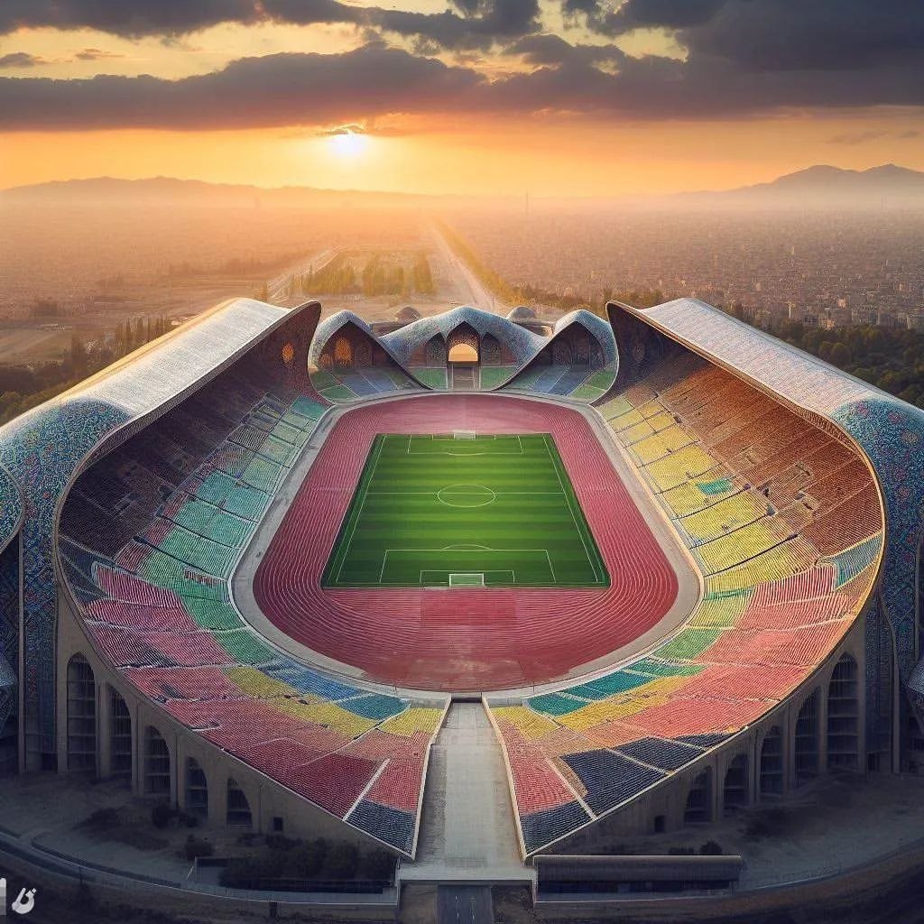 اگر طبق تاریخ و فرهنگ ایران ورزشگاه‌ ساخته می‌شد...
