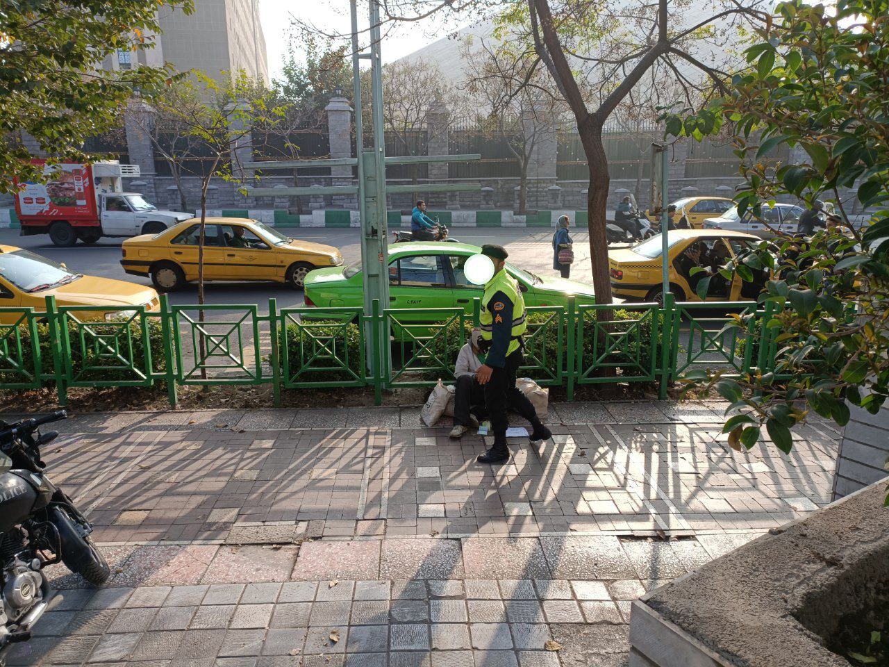 یک پلیس متفاوت در خیابان های تهران دیده شد