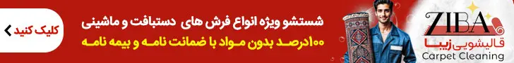 قالیشویی زیبا - استیکی پایین