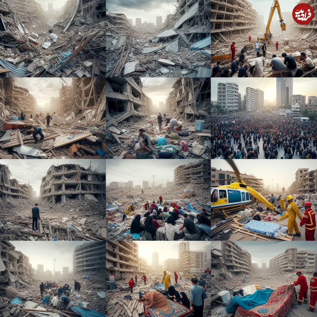 پیش بینی هولناک هوش مصنوعی از وضعیت تهران پس از زلزله 8 ریشتری