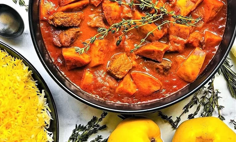 طرز تهیه خورشت خوشمزه به‌آلو مجلسی