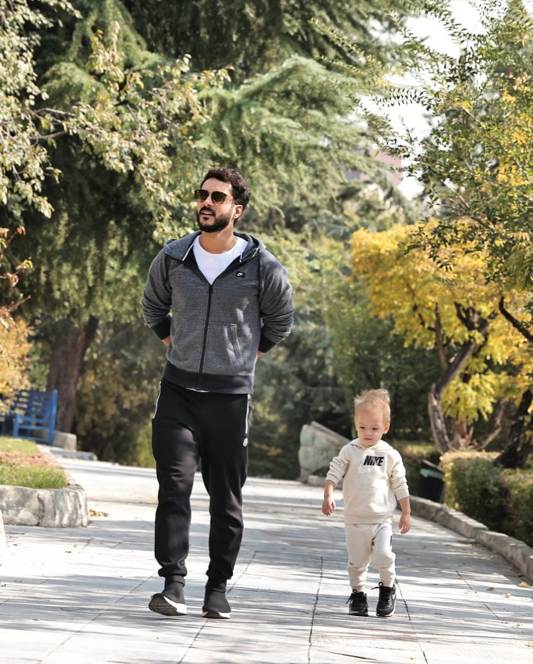 پیام یلدایی ساعد سهیلی با عکسی از پسرش