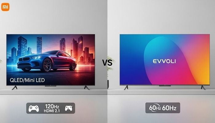 مقایسه تلویزیون شیائومی با ایوولی (1)