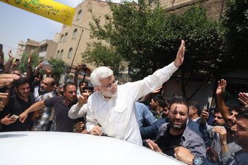 چهره خوشحال جلیلی بعد از اعلام نتایج انتخابات