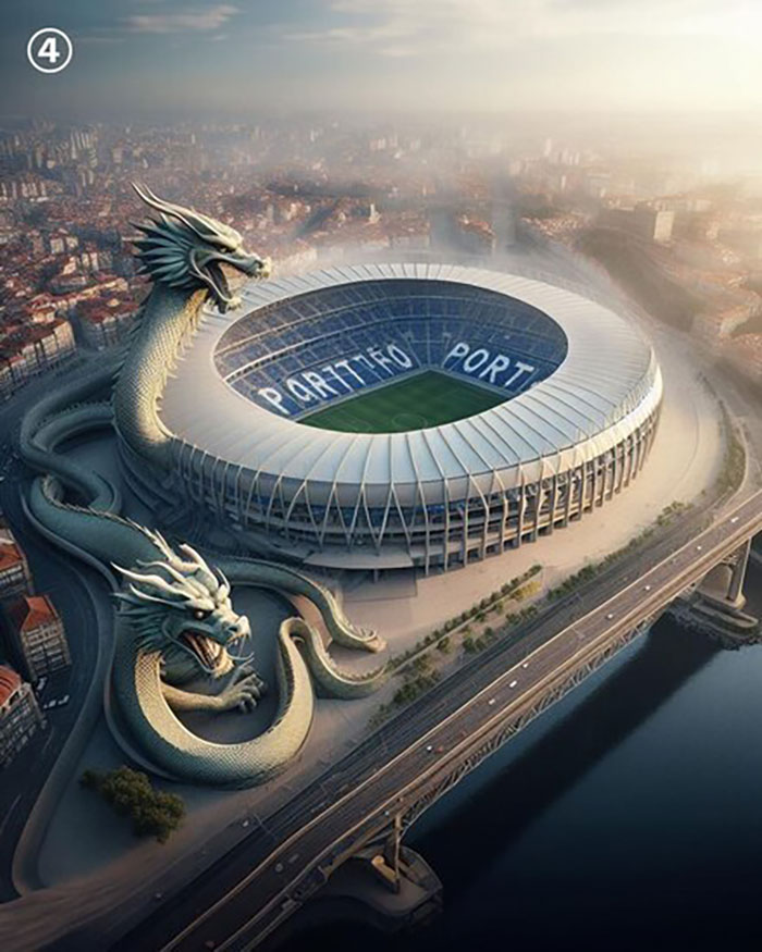 طراحی استادیوم‌های معروف جهان توسط هوش مصنوعی! 