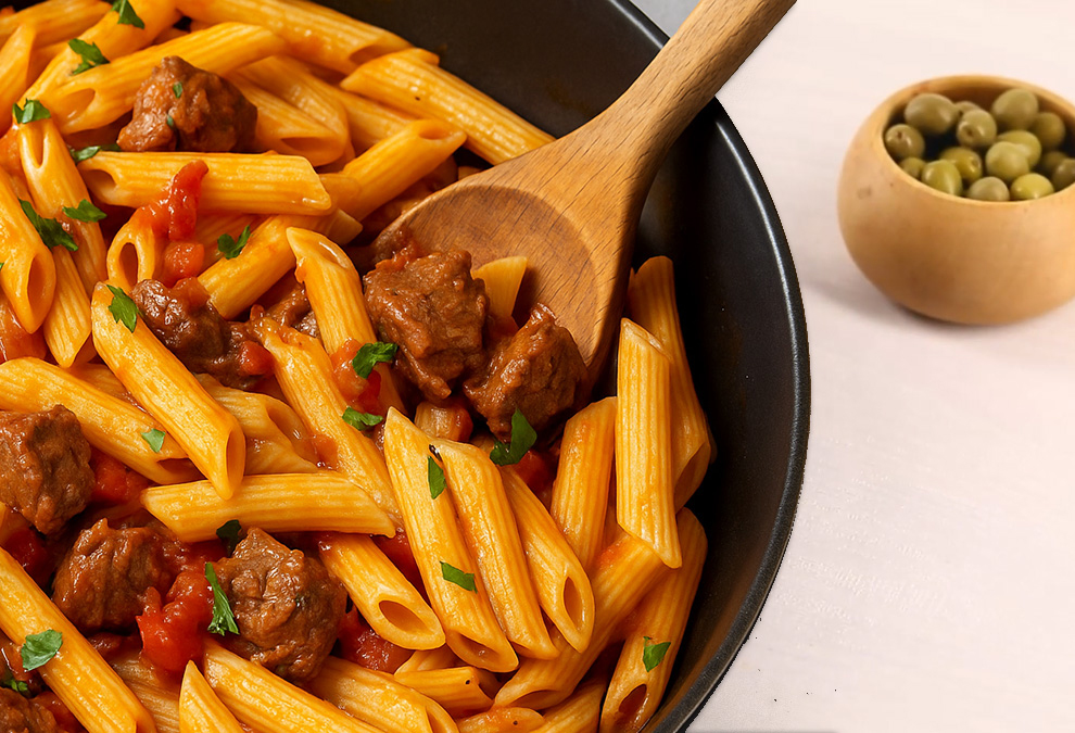 macaroni-with-sliced-meat-recipe