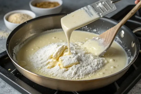 display-a-pan-on-a-stovetop-oven-with-melted-butt