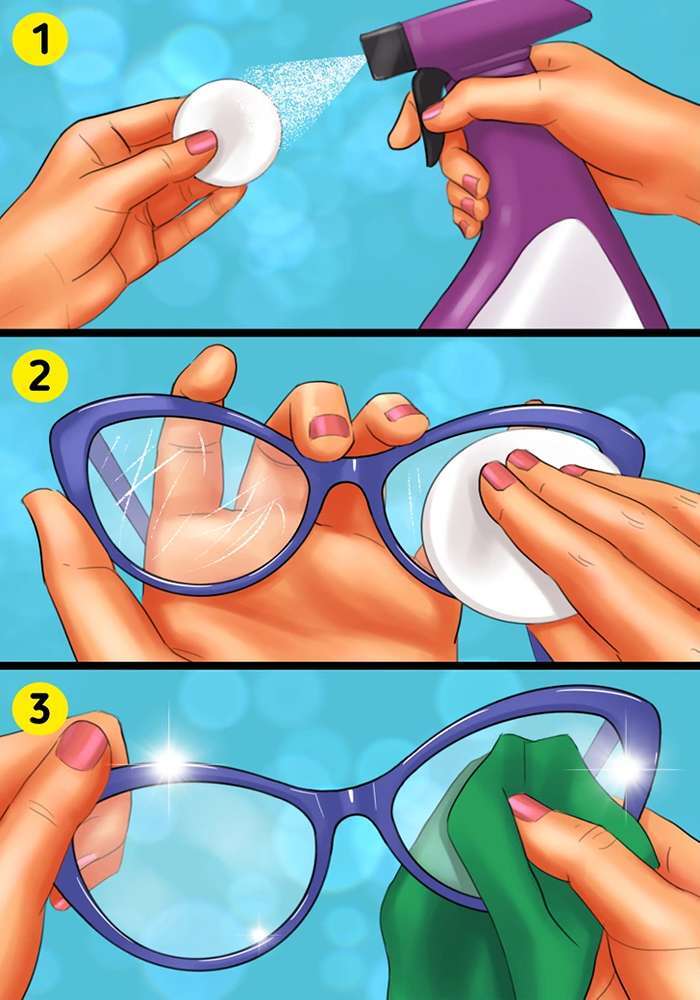 ترفندهای از بین بردن خش شیشه عینک