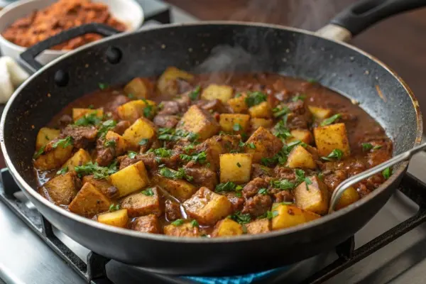 put-deep-pan-on-gas-stove-golden-eggplants-and-s