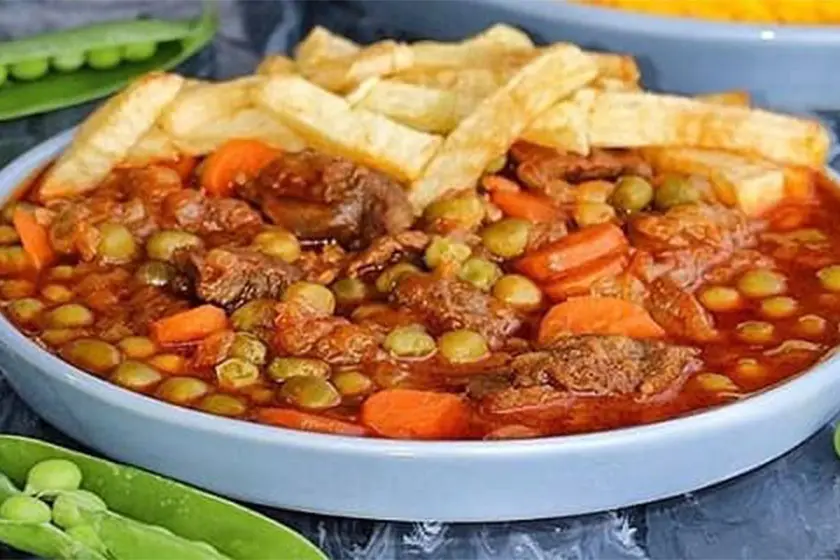 طرز-تهیه-خورشت-نخود-فرنگی-با-گوشت