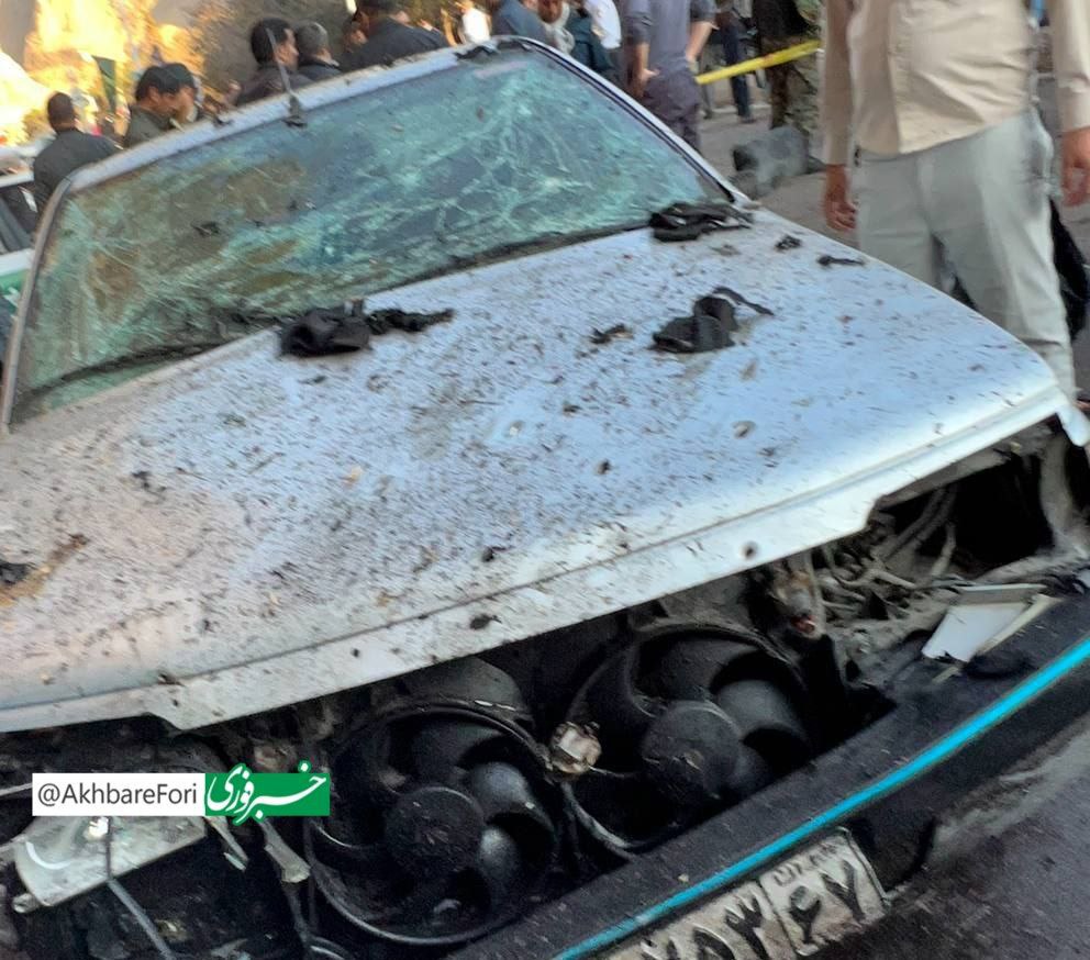 تصاویری ترسناک از وضعیت خودروهای محل انفجار کرمان