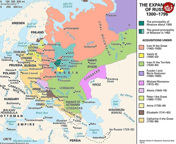 روسیه چطور شکل گرفت و چگونه بزرگترین کشور جهان شد؟ 