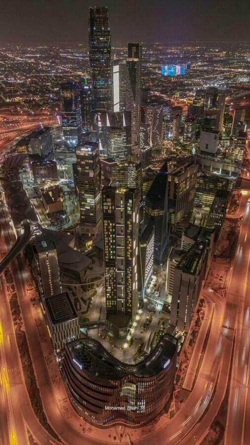 نمایی حیرت‌انگیز از شهر ریاض در عربستان