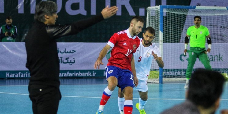 پیروزی خفیف تیم ملی فوتسال ایران مقابل روسیه