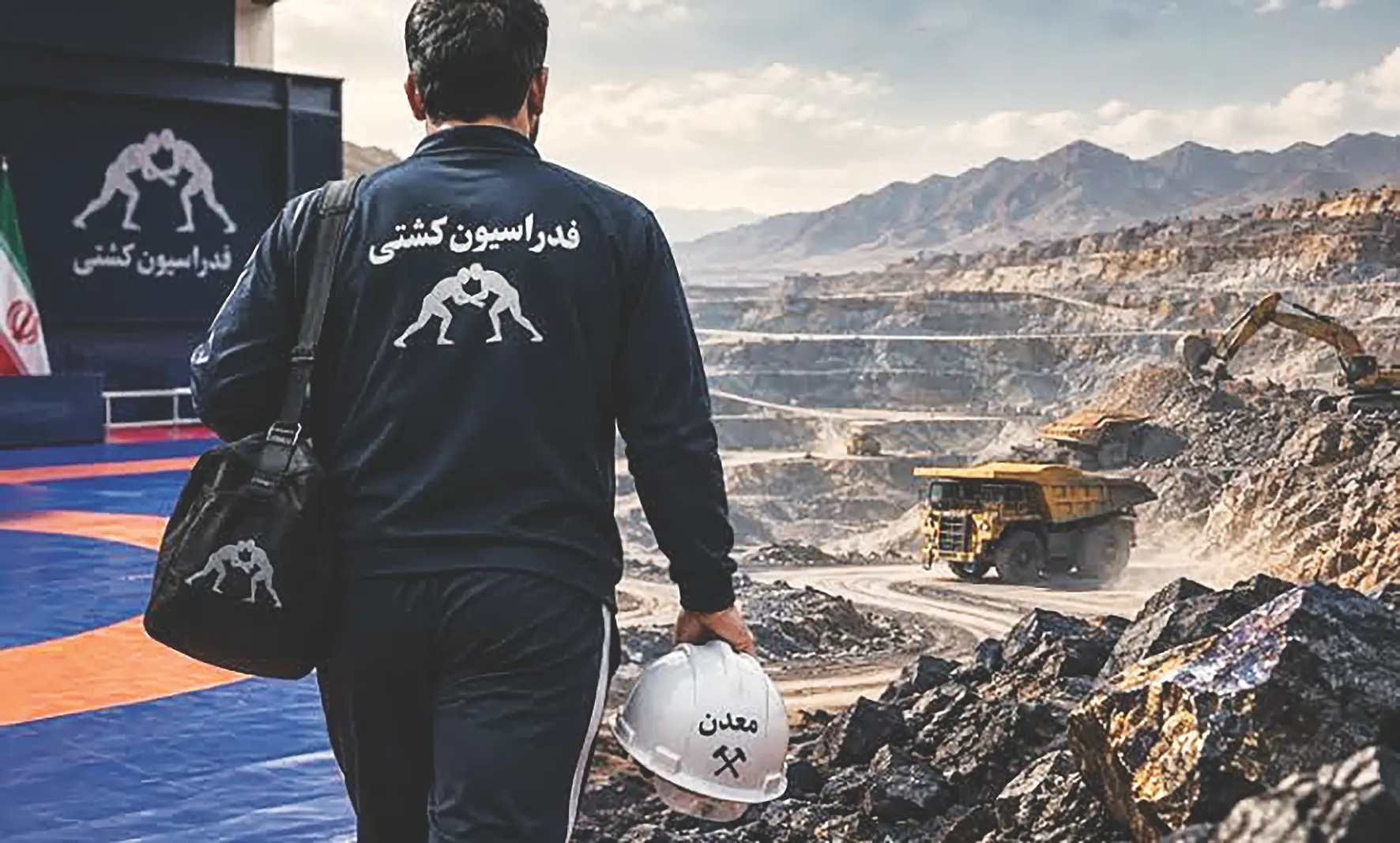 پای-فدراسیون-کشتی-در-کفش-معدن