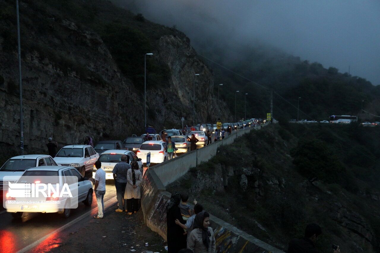 تردد در جاده چالوس به حالت عادی برگشت