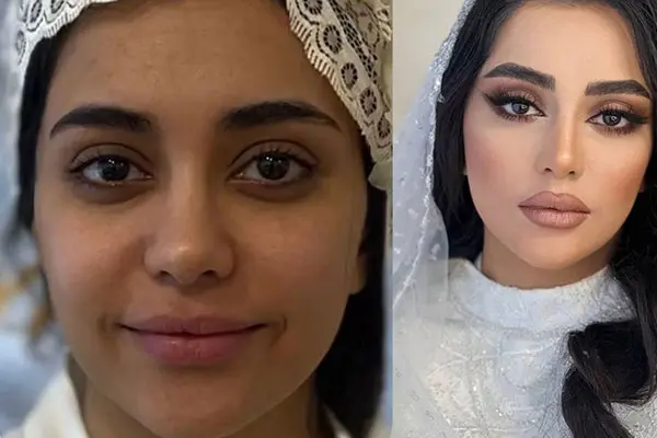 آموزش گریم عروس سمیه افتخاری