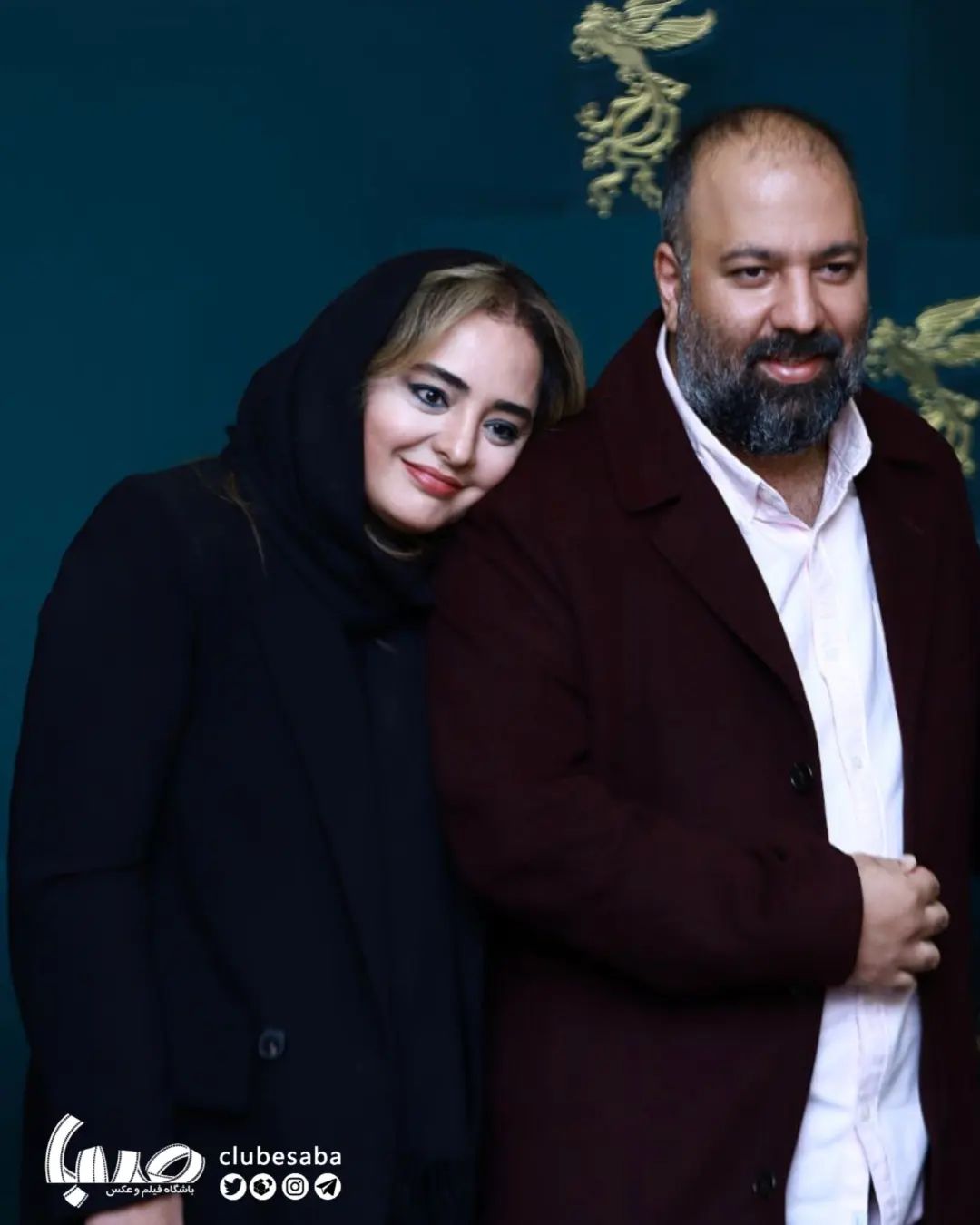 تصاویر تازه نرگس محمدی و همسرش در برج میلاد