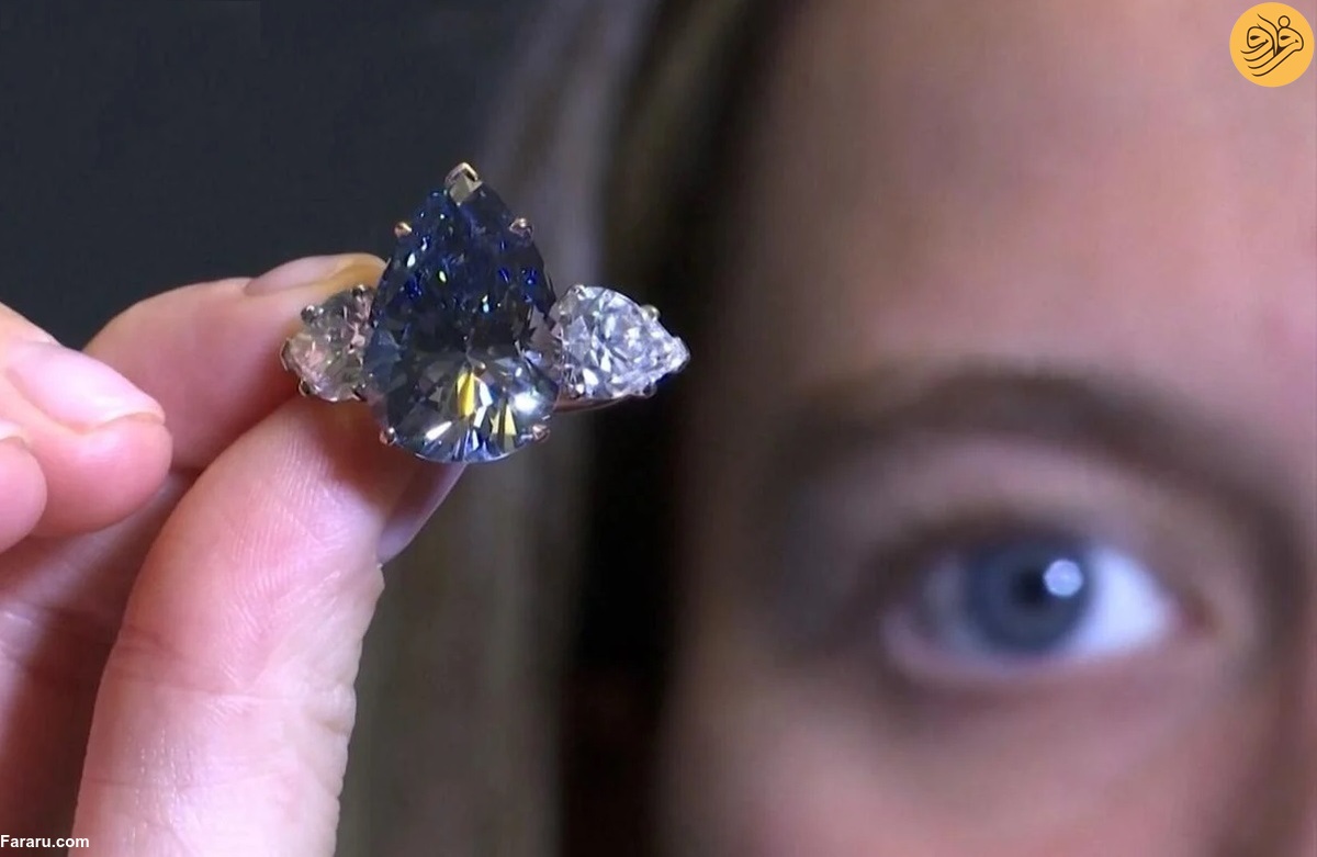 بزرگترین الماس آبی جهان چوب حراج خورد 