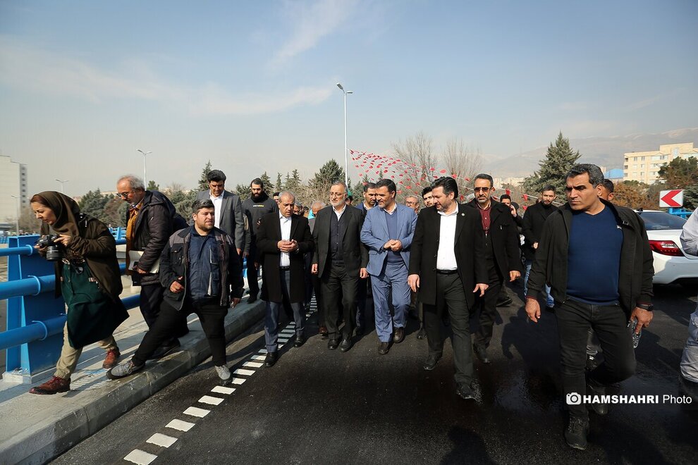 تصاویری از افتتاح پل ضد برف در تهران