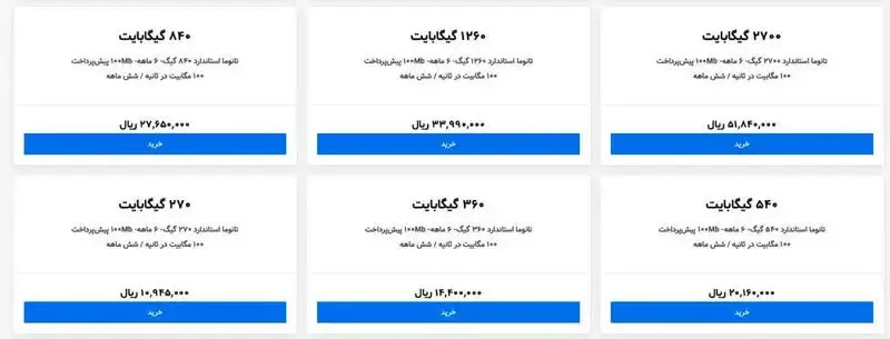 تعرفه+اینترنت