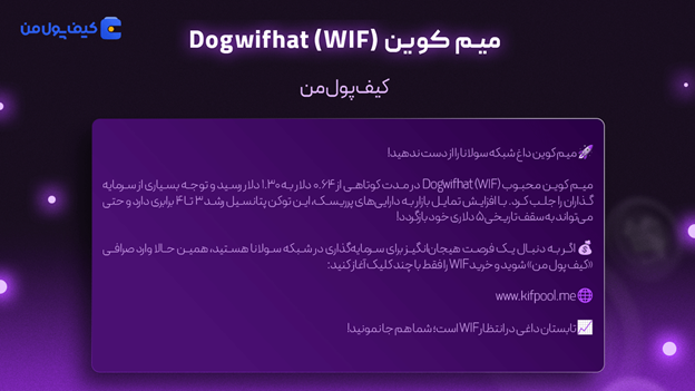 خرید ارز داگ ویف هت | میم کوین چیست | صرافی کیف پول من