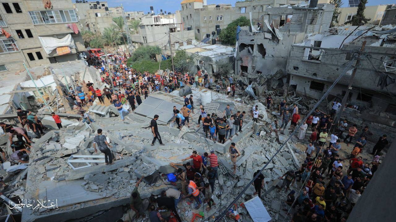 تصاویر هولناک از وضعیت غزه پس از حمله هوایی