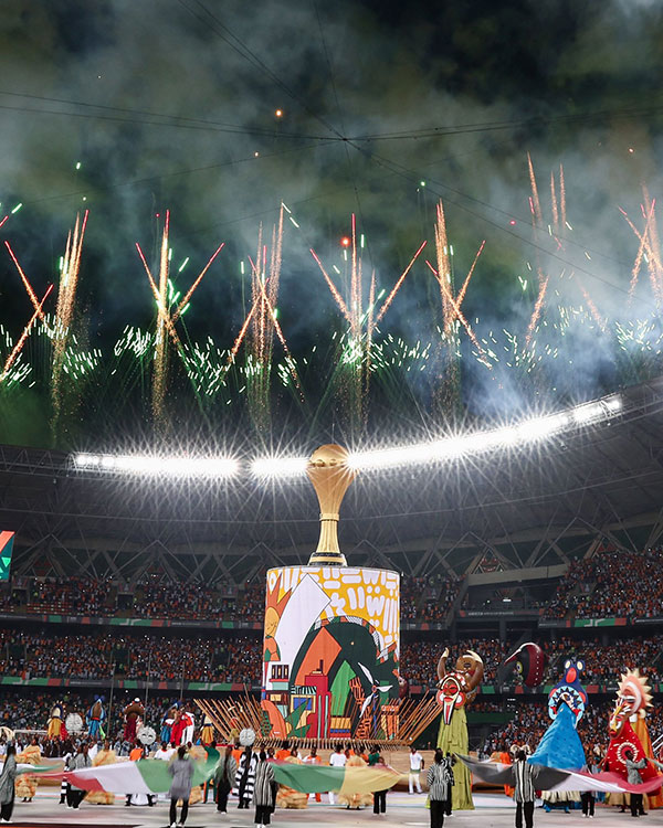 تصاویری جذاب از مراسم افتتاحیه جام ملت‌های آفریقا